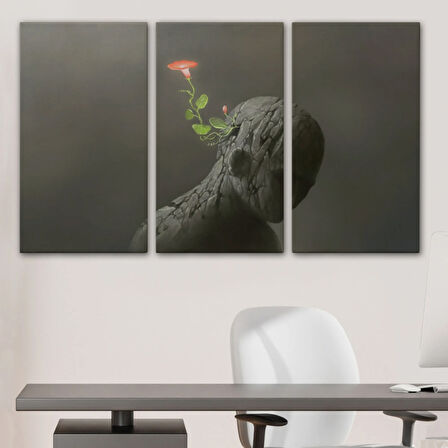 Hayal Gücü ve Zıtlık Dekoratif Kanvas Tablo, Duvar Dekoru 3684