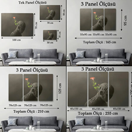 Hayal Gücü ve Zıtlık Dekoratif Kanvas Tablo, Duvar Dekoru 3684