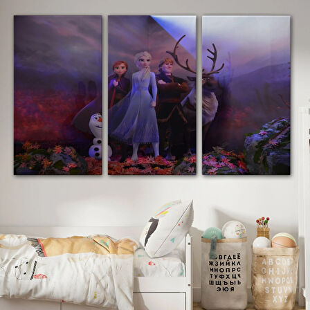 Frozen 2 Karakterleri Disney Animation Dekoratif Kanvas Tablo, Duvar Dekoru 3685