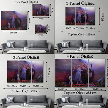 Frozen 2 Karakterleri Disney Animation Dekoratif Kanvas Tablo, Duvar Dekoru 3685