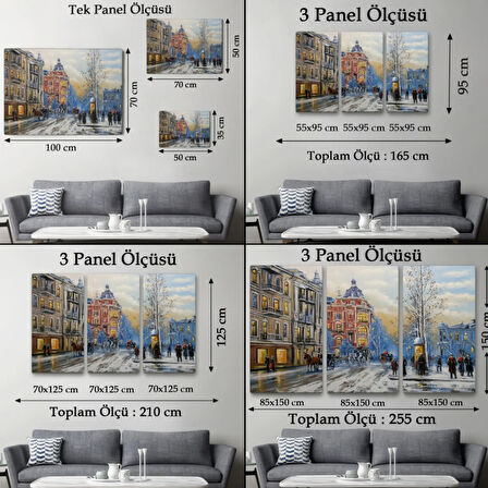 Eski Sokak Manzarası Kiev Ukrayna Dekoratif Kanvas Tablo, Duvar Dekoru 3695