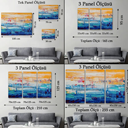 Yağlıboya Görünüm Soyut Çalışma Dekoratif Kanvas Tablo, Duvar Dekoru 3720