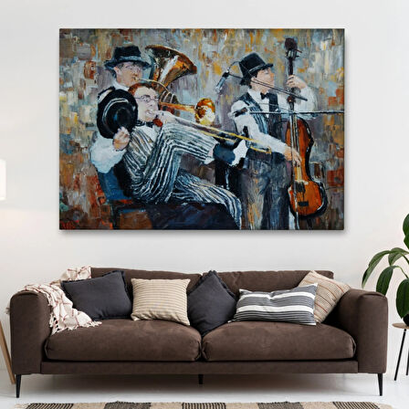 Orkestra ve Müzik Dekoratif Kanvas Tablo, Duvar Dekoru 3743