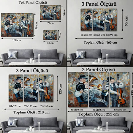 Orkestra ve Müzik Dekoratif Kanvas Tablo, Duvar Dekoru 3743