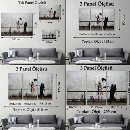 Kız Çocuğunu Arayan Polis, Banksy Dekoratif Kanvas Tablo, Duvar Dekoru 5010