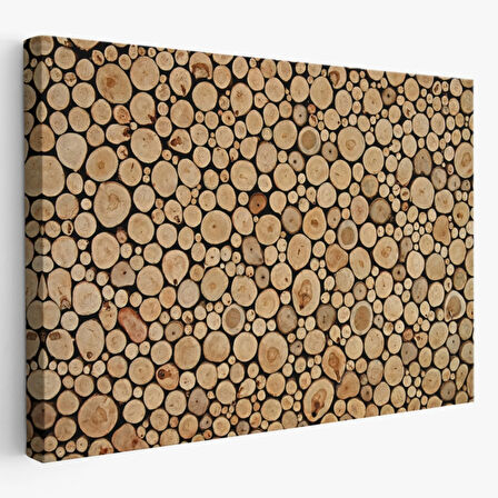Odunlar ve Kütükler Dekoratif Kanvas Tablo, Duvar Dekoru 5077