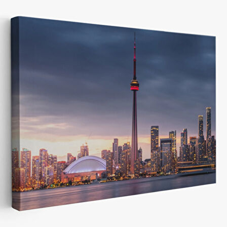 Toronto Manzarası Kanada Dekoratif Kanvas Tablo, Duvar Dekoru 5079