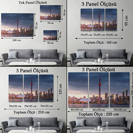Toronto Manzarası Kanada Dekoratif Kanvas Tablo, Duvar Dekoru 5079