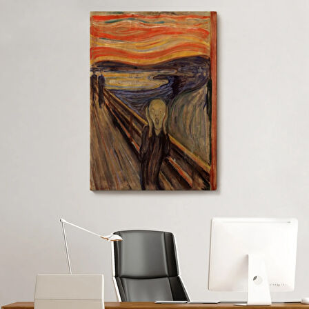 Çığlık İsimli Eser Edvard Munch Dekoratif Kanvas Tablo, Duvar Dekoru 5116