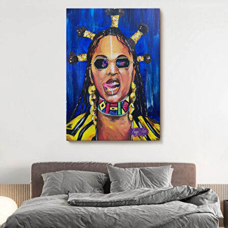 Beyonce Şarkıcı Dekoratif Kanvas Tablo, Duvar Dekoru 5120