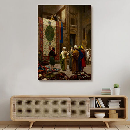 Halı Tüccarı Eseri Osman Hamdi Bey Dekoratif Kanvas Tablo, Duvar Dekoru 5123