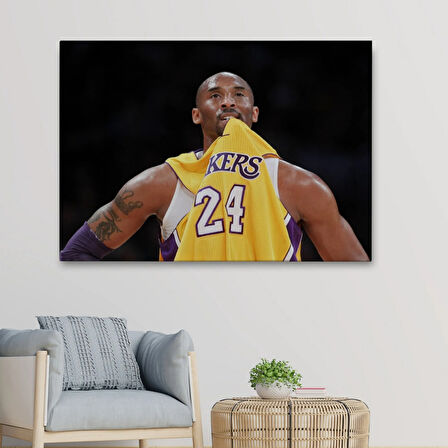 Kobe Bryant ve Basketbol Dekoratif Kanvas Tablo, Duvar Dekoru 5140