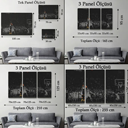 Stephen Curry ve Basketbol Dekoratif Kanvas Tablo, Duvar Dekoru 5144