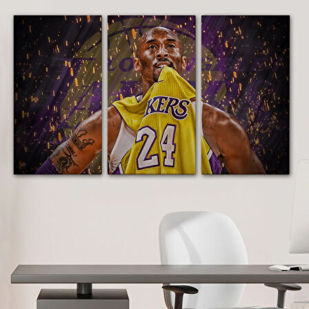 Kobe Bryant Black Mamba Lakers'ta Dekoratif Kanvas Tablo, Duvar Dekoru 5151