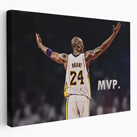 Kobe Bryant Black Mamba Lakers'ta Dekoratif Kanvas Tablo, Duvar Dekoru 5152