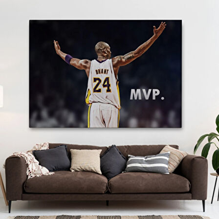 Kobe Bryant Black Mamba Lakers'ta Dekoratif Kanvas Tablo, Duvar Dekoru 5152