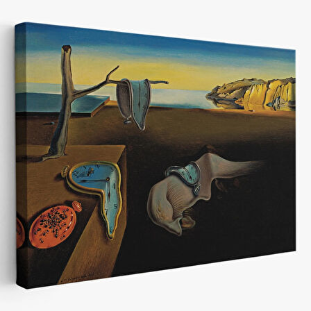 The Persistence of Memory Salvador Dali Dekoratif Kanvas Tablo, Duvar Dekoru 5168