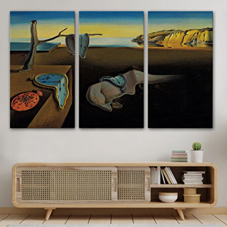 The Persistence of Memory Salvador Dali Dekoratif Kanvas Tablo, Duvar Dekoru 5168