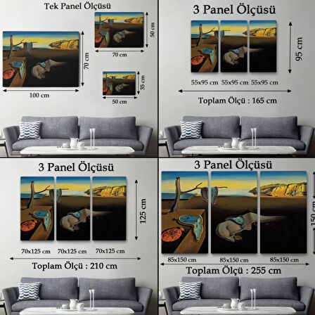 The Persistence of Memory Salvador Dali Dekoratif Kanvas Tablo, Duvar Dekoru 5168