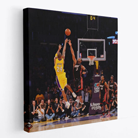 Kobe Bryant ve Basketbol Dekoratif Kanvas Tablo, Duvar Dekoru 5172