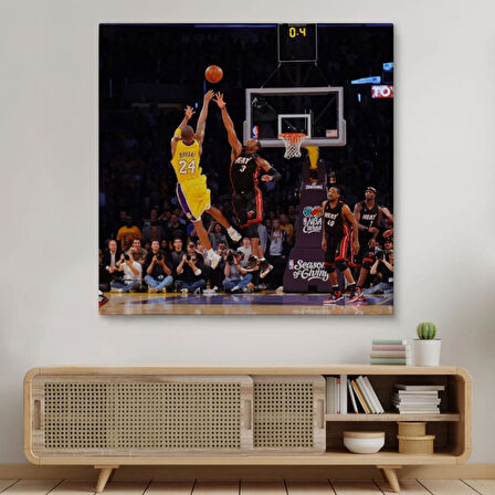 Kobe Bryant ve Basketbol Dekoratif Kanvas Tablo, Duvar Dekoru 5172