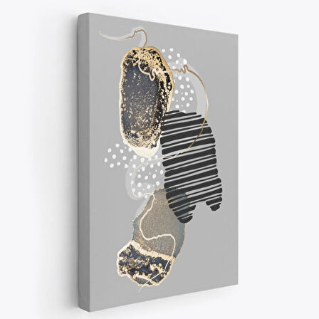 Soyut Desenler Geometrik Form Dekoratif Kanvas Tablo, Duvar Dekoru 5182