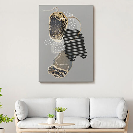 Soyut Desenler Geometrik Form Dekoratif Kanvas Tablo, Duvar Dekoru 5182