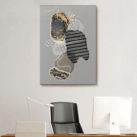 Soyut Desenler Geometrik Form Dekoratif Kanvas Tablo, Duvar Dekoru 5182