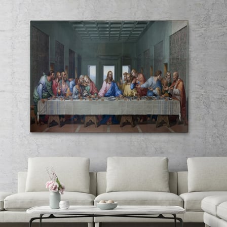 Son Akşam Yemeği Eseri Da Vinci Dekoratif Kanvas Tablo, Duvar Dekoru 5184