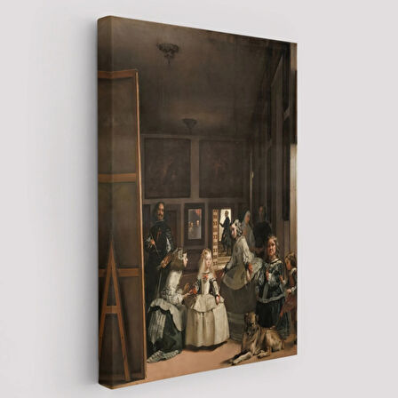 Klasik Sanat Tablo Las Meninas-Diego Velázquez Dekoratif Kanvas Tablo, Duvar Dekoru 5243