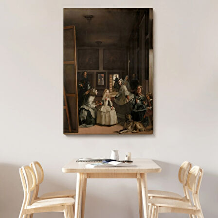 Klasik Sanat Tablo Las Meninas-Diego Velázquez Dekoratif Kanvas Tablo, Duvar Dekoru 5243