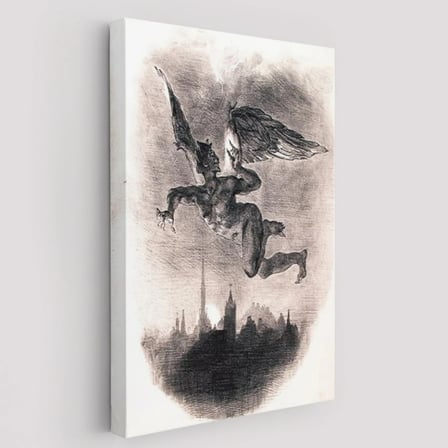 Mephistopheles'in Gökyüzündeki Önsözü Goethe Dekoratif Kanvas Tablo, Duvar Dekoru 5301