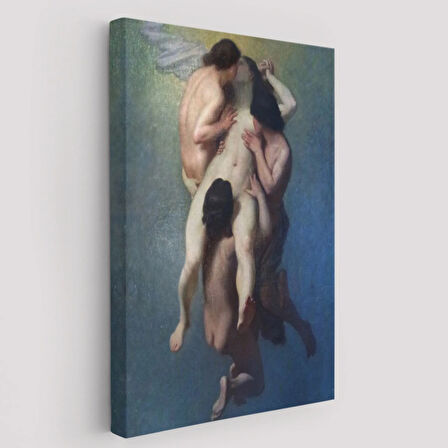 La Femme Damnée(1859) Octave Tassaert, Klasik Dekoratif Kanvas Tablo, Duvar Dekoru 5302