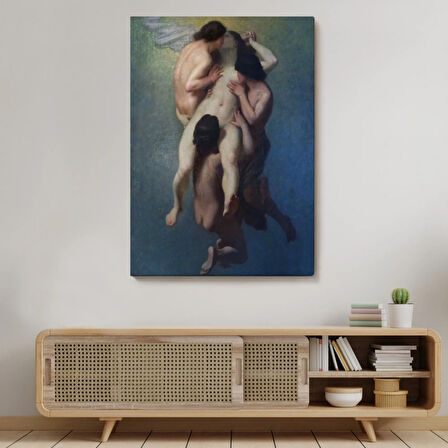 La Femme Damnée(1859) Octave Tassaert, Klasik Dekoratif Kanvas Tablo, Duvar Dekoru 5302