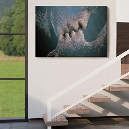 Romantik Aşk Kadın ve Erkek Dekoratif Kanvas Tablo, Duvar Dekoru 5378