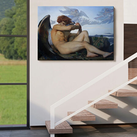 Fallen Angel's Eyes Alexandre Cabanel Klasik Sanat Dekoratif Kanvas Tablo, Duvar Dekoru 5385