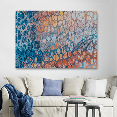 Renkli Mozaik Cam Sanatsal Dekoratif Kanvas Tablo, Duvar Dekoru 5399