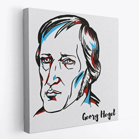 Georg Wilhelm Friedrich Hegel Alman Filozof Dekoratif Kanvas Tablo, Duvar Dekoru 5819