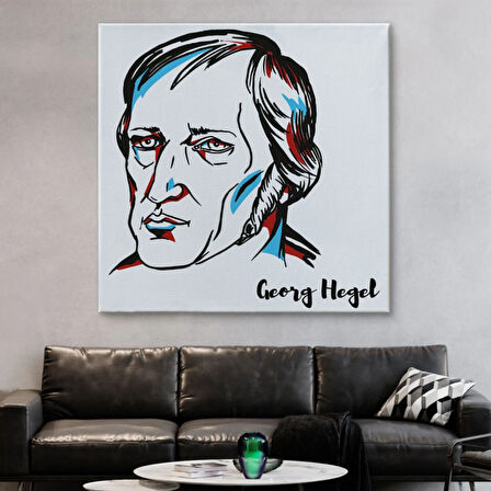 Georg Wilhelm Friedrich Hegel Alman Filozof Dekoratif Kanvas Tablo, Duvar Dekoru 5819