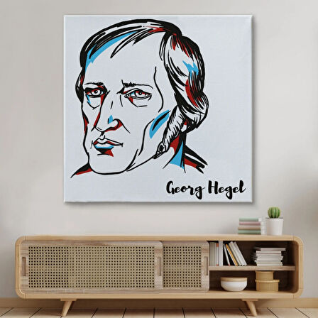 Georg Wilhelm Friedrich Hegel Alman Filozof Dekoratif Kanvas Tablo, Duvar Dekoru 5819