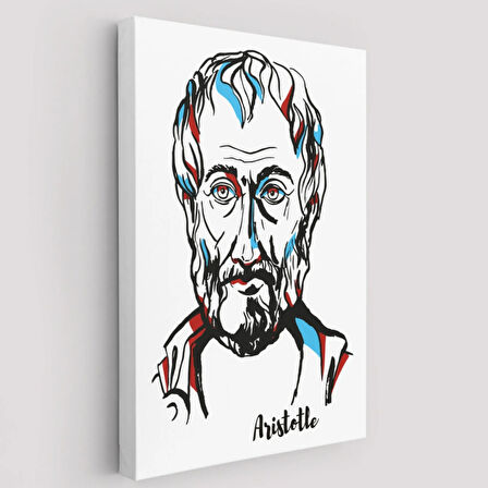 Filozof Aristoteles Dekoratif Kanvas Tablo, Duvar Dekoru 5919