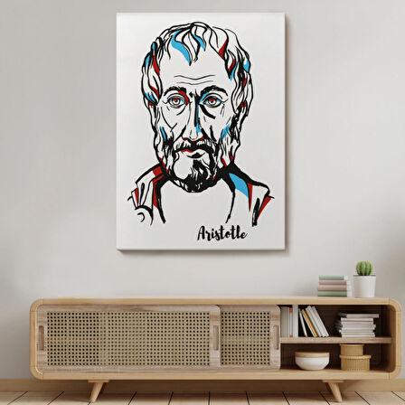 Filozof Aristoteles Dekoratif Kanvas Tablo, Duvar Dekoru 5919