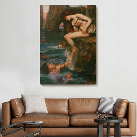 1849-1917 John William Waterhouse Ressam Dekoratif Kanvas Tablo, Duvar Dekoru 6029