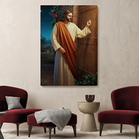 Rab Hz İsa'nın İkinci Gelişini Simgeleyen Cesus Dekoratif Kanvas Tablo, Duvar Dekoru 6035