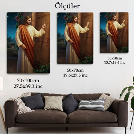 Rab Hz İsa'nın İkinci Gelişini Simgeleyen Cesus Dekoratif Kanvas Tablo, Duvar Dekoru 6035