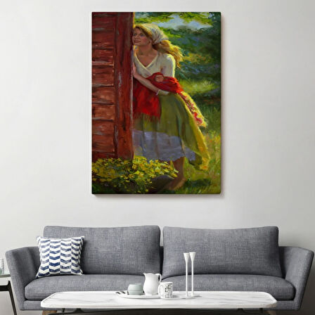 Amerikan Köylü Eseri Michelle Murray Dekoratif Kanvas Tablo, Duvar Dekoru 6097