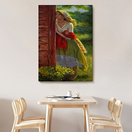 Amerikan Köylü Eseri Michelle Murray Dekoratif Kanvas Tablo, Duvar Dekoru 6097