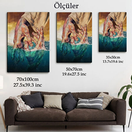 İsa'nın Yardımı Dekoratif Kanvas Tablo, Duvar Dekoru 6116