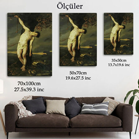 Dağ Manzarası Doğa Tema Dekoratif Kanvas Tablo, Duvar Dekoru 6143