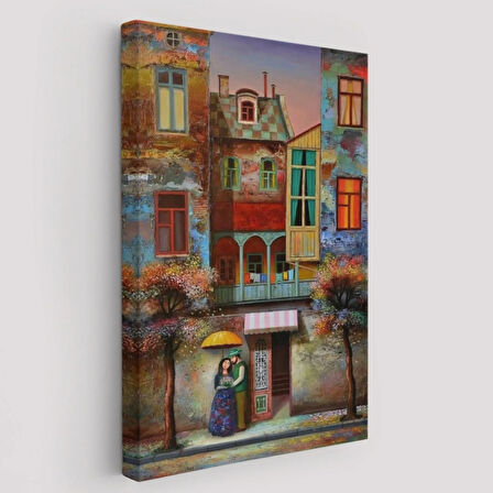 Aşık Çift Sevgilier Dekoratif Kanvas Tablo, Duvar Dekoru 6179